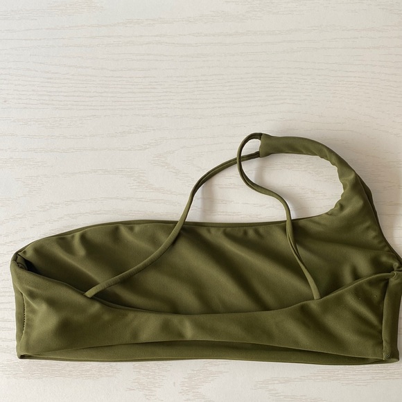 JADE Swim Womens Bandeau Asymmetrical Bikini Swim Top - Picture 6 of 13